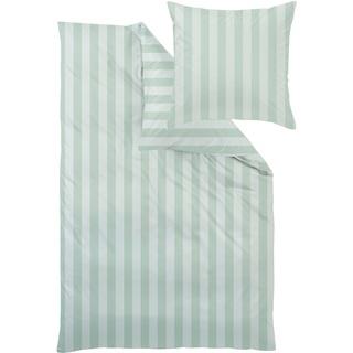 Bettwäsche »Como«, in weicher Mako Brokat Damast Qualität aus 100% Baumwolle. Mit Reißverschluss, STANDARD 100 by OEKO-TEX®, 11289714-0 salbei B/L: 155 cm x 220 cm (1 St.)