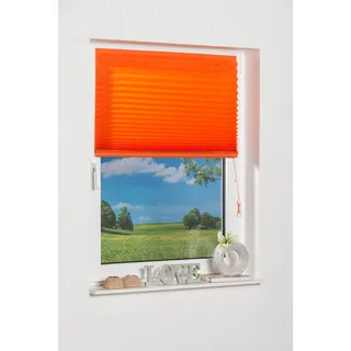 K-home® Klebe-Plissee Terracotta Lichtschutz B100 x H130 cm