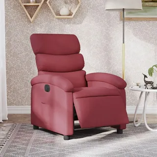 vidaXL Relaxsessel Elektrisch 92 x 99,5 x 0 cm Weinrot mit Rollen