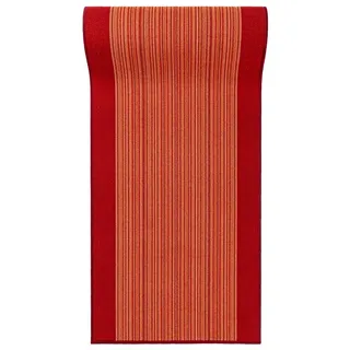 Mazovia Läufer Läufer Teppichläufer Brücke - Vorzimmer Küche - Terracotta Rost, 67 x 150 cm, Kurzflor, Rutschfest, Meterware, Verschiedene Größen orange 67 x 150 cm