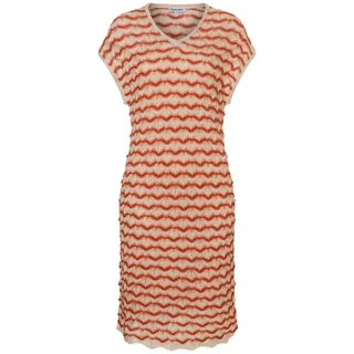 More & More A-Linien-Kleid Strickkleid Wellenoptik Bunt 38