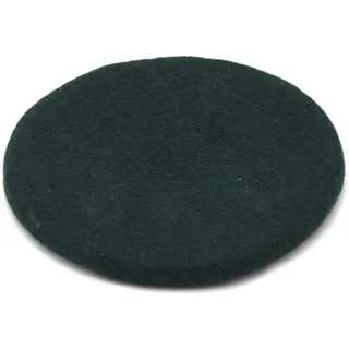 feelz Sitzkissen rund Filz Verschiedene grüntöne 100% Wolle 35 cm Höhe 2-3 cm Handarbeit (Tannengrün)