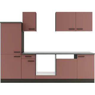 OPTIFIT Küchenzeile Palma 270 cm rot