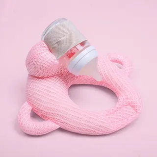Stillkissen mit Flaschenhalter Ergonomische Freihandhilfe ideales Geschenk zur Babyparty, zum Geburtstag oder zu Weihnachten Rosa - Rosa