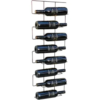 DanDiBo Ambiente Weinregal 96135 Wand Schmal Metall  Schwarz