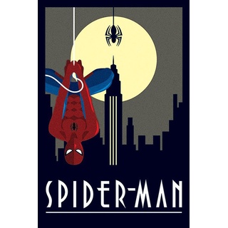 Marvel - Deco - Spiderman Hanging - Comic Poster - Größe 61x91,5 cm
