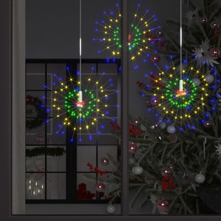 The Living Store Feuerwerk-Lichter 4 Stk. Weihnachtsdeko Mehrfarbig 20cm 560LEDs