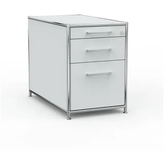 Versee Aktenschrank Büro Standcontainer – 60 / 80 cm, 3 oder 4 Schubladen, Farbauswahl (Schubladencontainer für Büro und Home-Office, 1 Standcontainer) robust & kratzfest, 50kg belastbar grau 43,5 cm x 61 cm x 80 cm