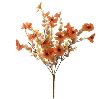 Generisch Künstliche Eukalyptus-Blumes Aus Kunststoff in Brauns, Blumens, Kunstblumens Für Den Außenbereich, Herbstblumens, Garten, Verandas, Kamin, Wohndeko, 31cm