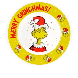 UNITED LABELS Weihnachtsteller Merry Grinchmas 27 cm grün