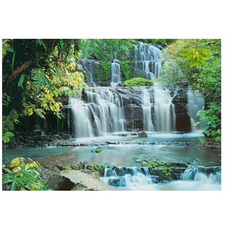 Komar Fototapete Pura Kaunui Falls  (8 -tlg., B x H: 368 x 254 cm, Papier)