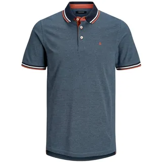 JACK & JONES Paulos Kurzarm-poloshirt Denim Blue XS