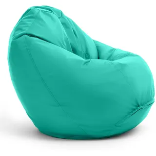 Bruni Sitzsack, Türkis, Kunststoff, Organisch, 90x90x90 cm, Handmade Quality, Wohnzimmer, Hocker, Sitzsäcke, XXL Sitzsäcke