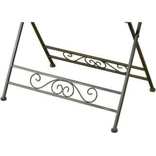 Hti-Living Gartentisch Beistelltisch 70 x 50 x 58 cm Braun/Rot