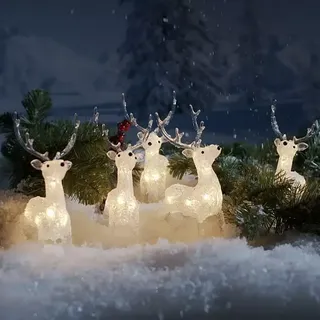 Konstsmide LED-Weihnachtsdekoleuchte LED Acryl  (4 m x 13 cm x 19 cm, Weiß, Netzbetrieben, LED)