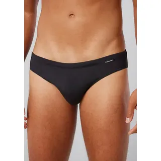 bruno banani Badeslip Mini Wave Line 2.0 Swim mit seitlicher Logoprägung, Schwarz