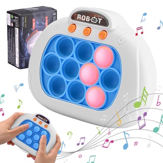 Towwoo Quick Push Spiel v2.0, Pop It Fidget Elektronisches Sensorspiel Silikon Spielzeug für Jungen Mädchen, Einzigartige Puzzle Pop Bubble Game Machine Geschenk für Kinder und Erwachsene (D)