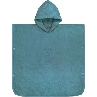 Normani Kinder Baumwoll Badeponcho Manama in Petrol | Gr.: 60 x 60 cm