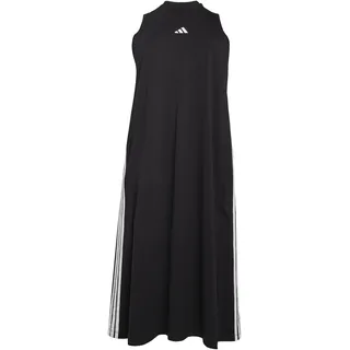 adidas Essentials 3-Streifen Long Racerback Kleid Black / White 2XS