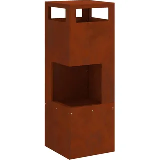 vidaXL Feuerplatz Ø 100 cm Braun