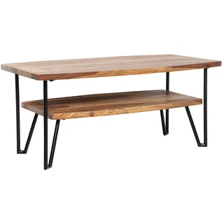 KADIMA DESIGN Couchtisch Braun Sheesham 90 x 50 x 40 cm