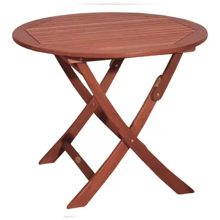 deluke GENUA Gartentisch Ø 90 x 73 cm Braun
