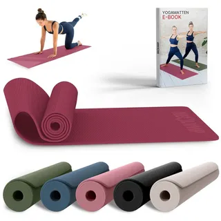 NEOLYMP Yogamatte rutschfest Gelenkschonende Fitnessmatte 183x61cm – gelenkschonend für Pilates, & Workout