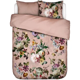 Essenza Wendebettwäsche Fleur Blumen Satin Rosa 200 x 200 cm + 2 x 80 x 80 cm