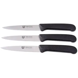 Gräwe Gemüsemesser Set 10 cm 3-tlg. Edelstahl Schwarz
