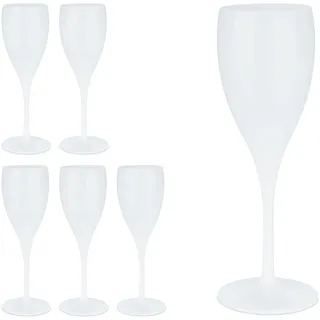 Relaxdays Sektglas 0,14 l 6-tlg.