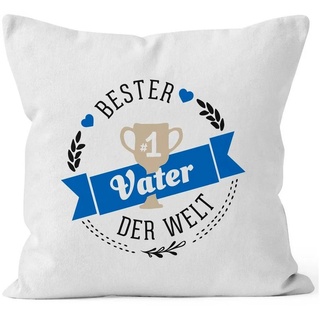 MoonWorks Dekokissen Kissenbezug {bester_t_[object Object]} [object Object] der Welt Geschenk für [object Object] Baumwolle MoonWorks® weiß