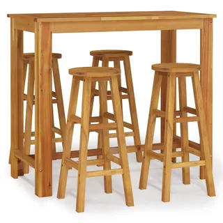 vidaXL Gartenbar-Set 5-tlg. Braun
