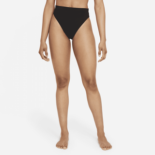 Nike Essential Damen-Schwimmhose mit hohem Bund - Schwarz, 2XL