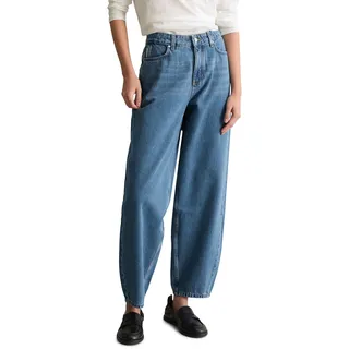 Marc O'Polo Marc OߴPolo Denim Damen, Jeanshose Cropped Barrel-Jeans, blau, medium Blue Multi 51), W31/L32 - 31W / 32L