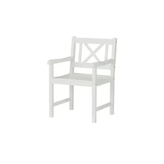 Möbel Kraft Rosenborg Gartenstuhl 59 x 59 x 89 cm weiß