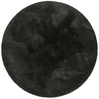 Esprit Hochflorteppich Esprit, Schwarz, Textil, Uni, rund, Textiles Vertrauen - Oeko-Tex®, für Fußbodenheizung geeignet, in verschiedenen Größen erhältlich, Fasern thermofixiert (heatset), pflegeleicht, Teppiche & Böden, Teppiche, Runde Teppiche