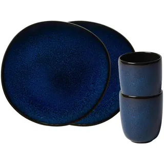 Villeroy & Boch Lave Frühstücks-Set 4-tlg. bleu