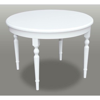 JVmoebel Esstisch, Design Esstisch Holz Tische Esszimmer Möbel Runden Echtholz Tische Modern Neu weiß