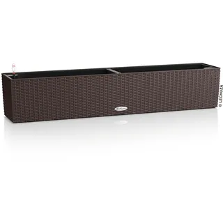 LECHUZA Pflanzgefäß Balconera Cottage 100 cm x 19 cm Mokka