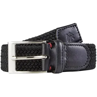 Lerros Gürtel Herren Leder/Polyester/Elasthan schwarz 95