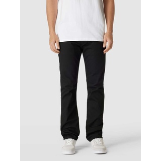 Slim Straight Fit Jeans im 5-Pocket-Design, Black, 31/32