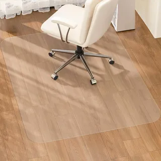 Bürostuhl Unterlage Groß, Bodenschutzmatte Bürostuhl, Wasserdicht Durchsichtige PVC Schreibtischunterlage, 55cm 75cm 120cm 160cm rutschfest und Einfach zu Reinigen