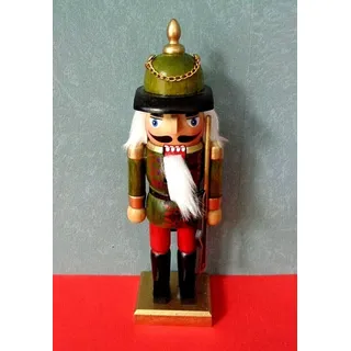 Weihnachtsdeko Nussknacker oliv/gold 26 x 8 cm Holz Riffelmacher & Weinberger