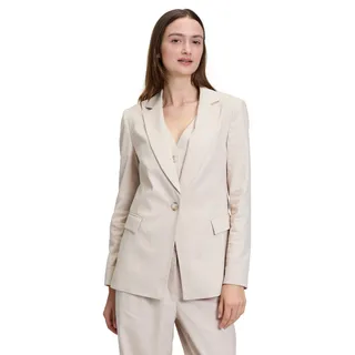 Betty & Co Betty&Co Sweatblazer Businessblazer mit Taschen in beige, 46