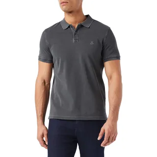 Marc O'Polo Marc OߴPolo Kurzarm-Poloshirt aus Bio-Baumwolle Regular Fit, Grau (Grau), 3XL