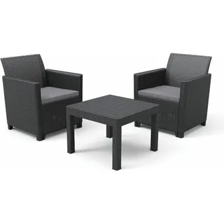 KETER Claire Balkonset Graphit 252640 - Grau