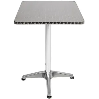 Bistro Stehtisch Tisch Aluminium Balkontisch höhenverstellbar Klappbar 60x60cm