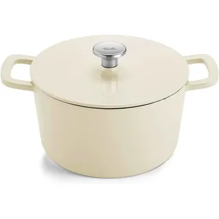 Fissler Moments Collection/Emaillierte Gusseisen-Bräter Ø 24 cm elfenbeinweiß