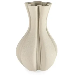 Vase Reiko Beige 17x29 Cm, 3d-gedruckte Keramik