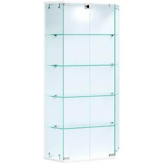 VCM Hängevitrine Benila 83 x 17 x 114 cm Weiß
